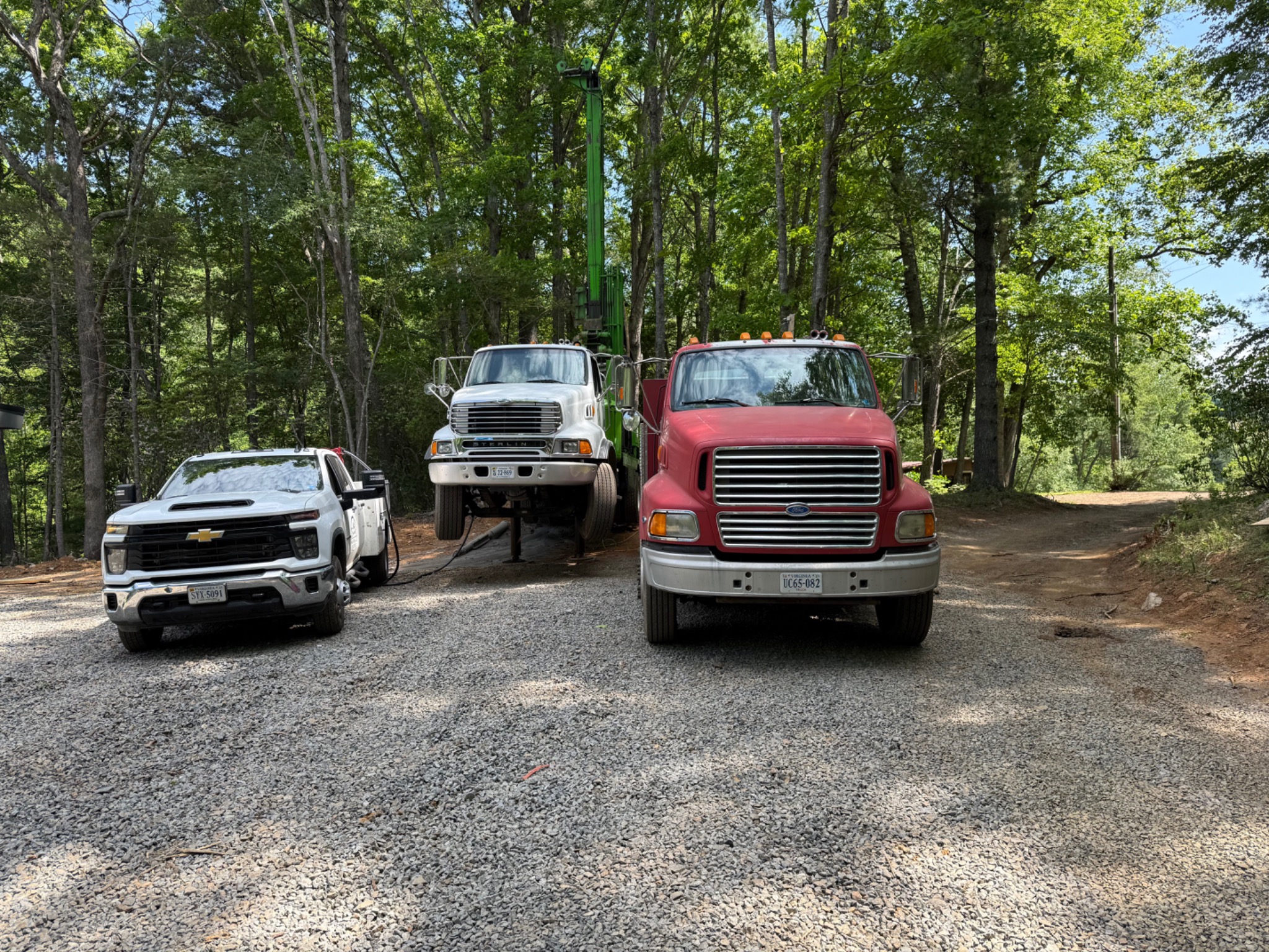 Bryant Well Drilling trucks and equipment